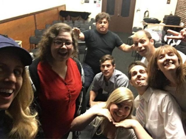 rehearsal selfie backstage Be True To Thy Selfie at Second City
