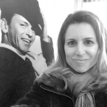 Corporate singing with Frank Sinatra onstage backstage