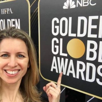 Golden Globes rehearsal actor red carpet backstage