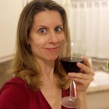 red red wine after corporate vocalist gig