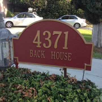 back house signage