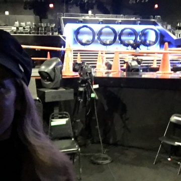 backstage SR, prepping for Season 2 premiere
