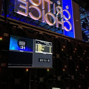 Critics Choice Awards backstage, Barker Hangar
