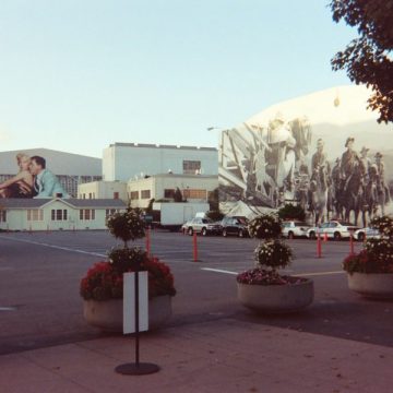 Fox Studio lot backstage murals