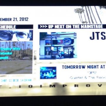 IO West, Jungle Time Social, JTS Brown signage backstage