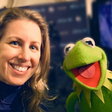Me and Kermit, backstage at Idol