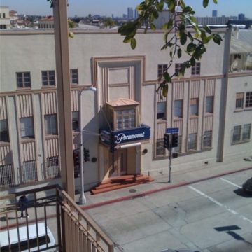 Paramount studios entrance backstage