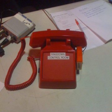 red phone the hot line backstage control room