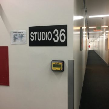 Stage 36, CBS television city Stage door backstage