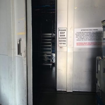 Stage 36, CBS television city Stage door backstage