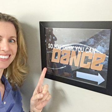 SYTYCD rehearsal backstage signage