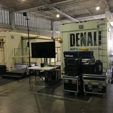 Backstage at Microsoft Theatre 'the truck"
